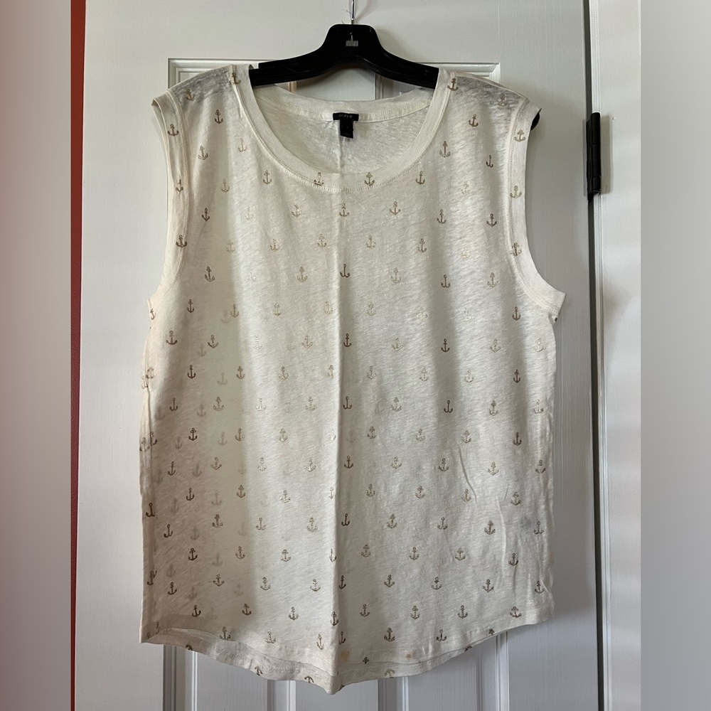 J. CREW ANCHOR TANK L NWOT